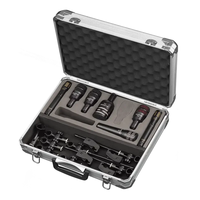 Drumset-microphone-package-audix-ax-dp7-main Audix dp7 drum set microphone package with case
