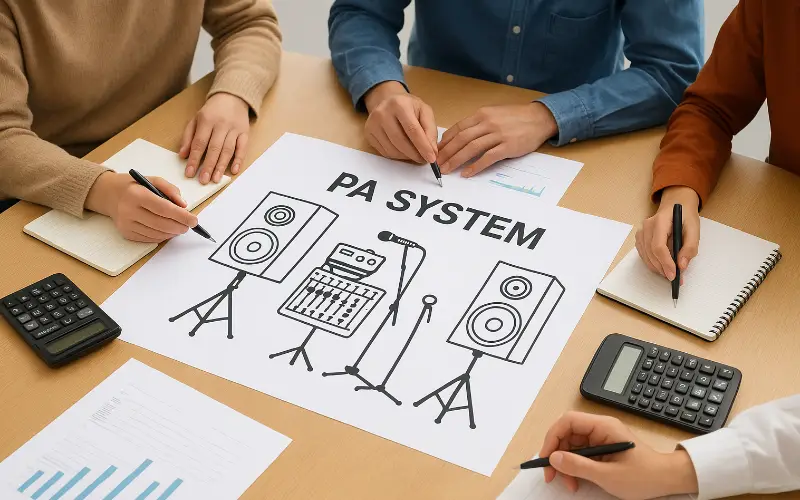 Budgeting for a PA system