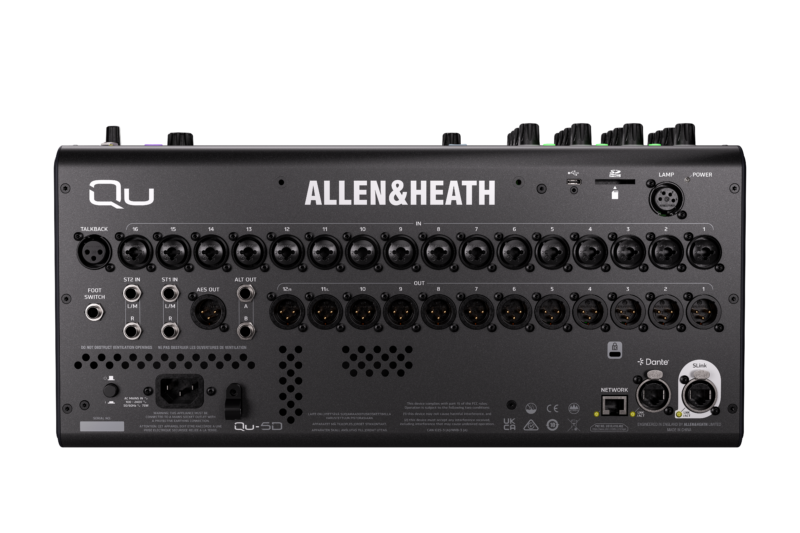 Allen & Heath Qu-5D digital Audio Mixer with Dante